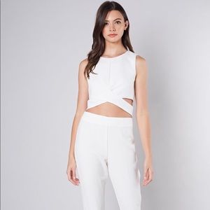 New! Criss-Cross Backless Top